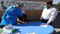 تزریق واکسن آنفلوانزا در کمپ ترک اعتیاد جنت آباد ایوان کی